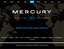 Tablet Screenshot of mercurycapitaladvisors.com